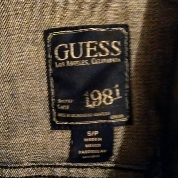 Guess 1981 leather and denim jacket - Picture 3 of 7